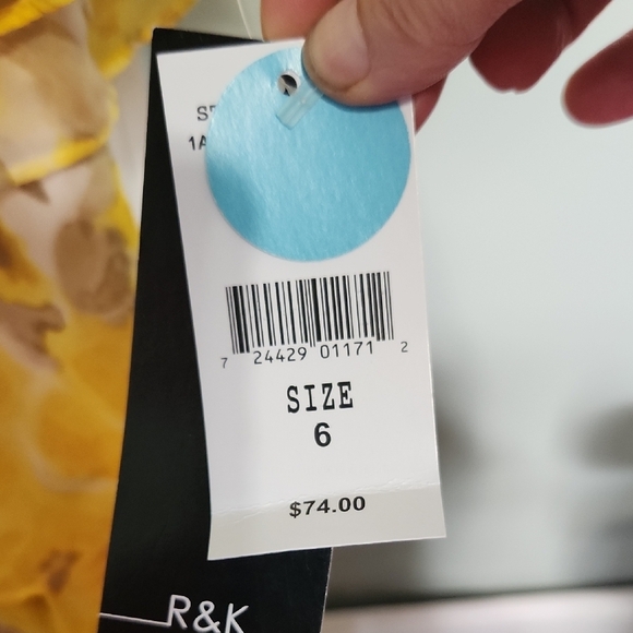 R&K Yellow Floral Kids Dress - Picture 2 of 2